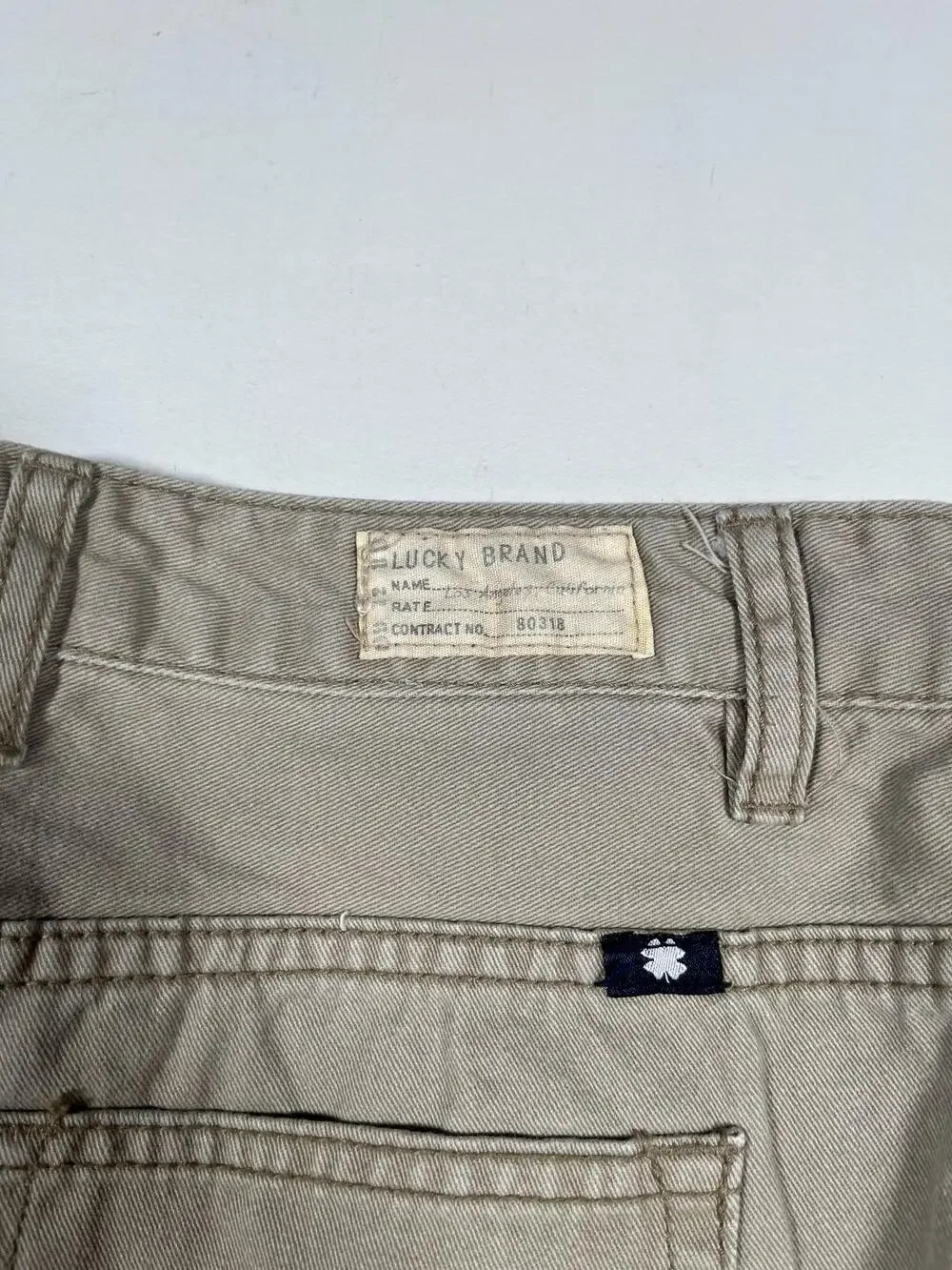 Lucky Brand Chino Pants Boys 14 Beige Khaki Twill Slim Fit Casual School Play